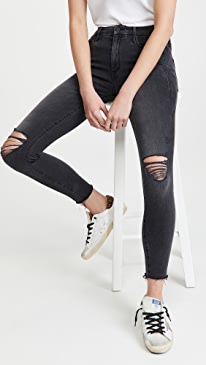 MOTHER - The Looker Ankle Fray Jeans