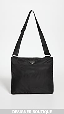 Shopbop Archive - Prada Flat Large Messenger Bag