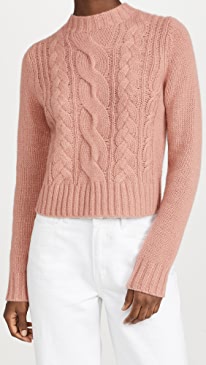 Vince - Shrunken Cashmere Cable Pullover