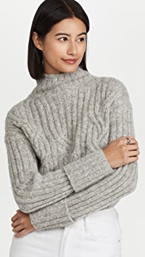 Vince - Mirrored Cable Turtleneck