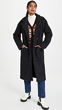 GANNI - Boucle Wool Coat