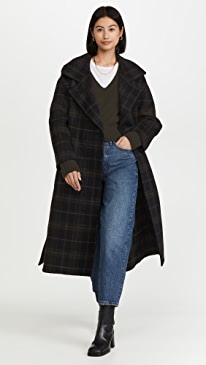 Vince - Long Plaid Coat