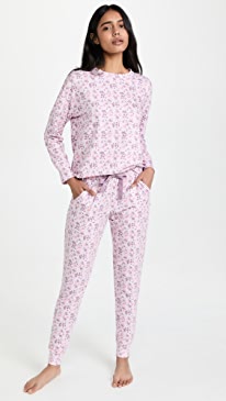 Emerson Road - Anette Bloom Butter Knit Joggers PJ Set