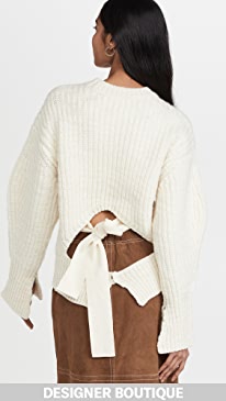 3.1 Phillip Lim - Chunky Knit Cropped Crew Neck