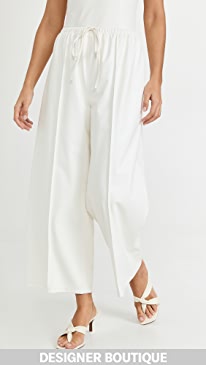 LAPOINTE - Faux Leather Drawstring Pants