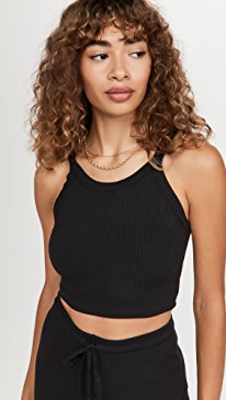 Leset - Ali Crop Scoop Neck Tank