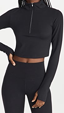 Splits59 - Rain Airweight Half Zip Crop Top