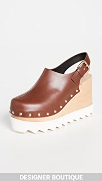 Stella McCartney - Elyse Wedge Clogs