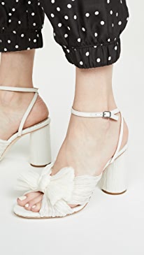 Loeffler Randall - Camellia Pleated Bow Heel with Ankle Strap