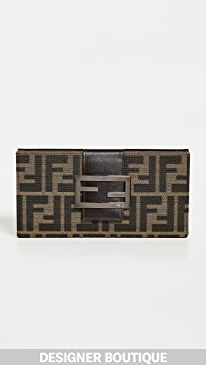 Shopbop Archive - Fendi Baguette Rear Flap Wallet