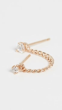 Zoe Chicco - 14k Gold Linked Diamond Stud Earring