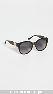 Gucci - Oversized Round Cat Eye Sunglasses