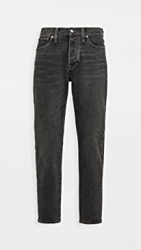 Madewell - Tapered Crop Jeans In Washed Black