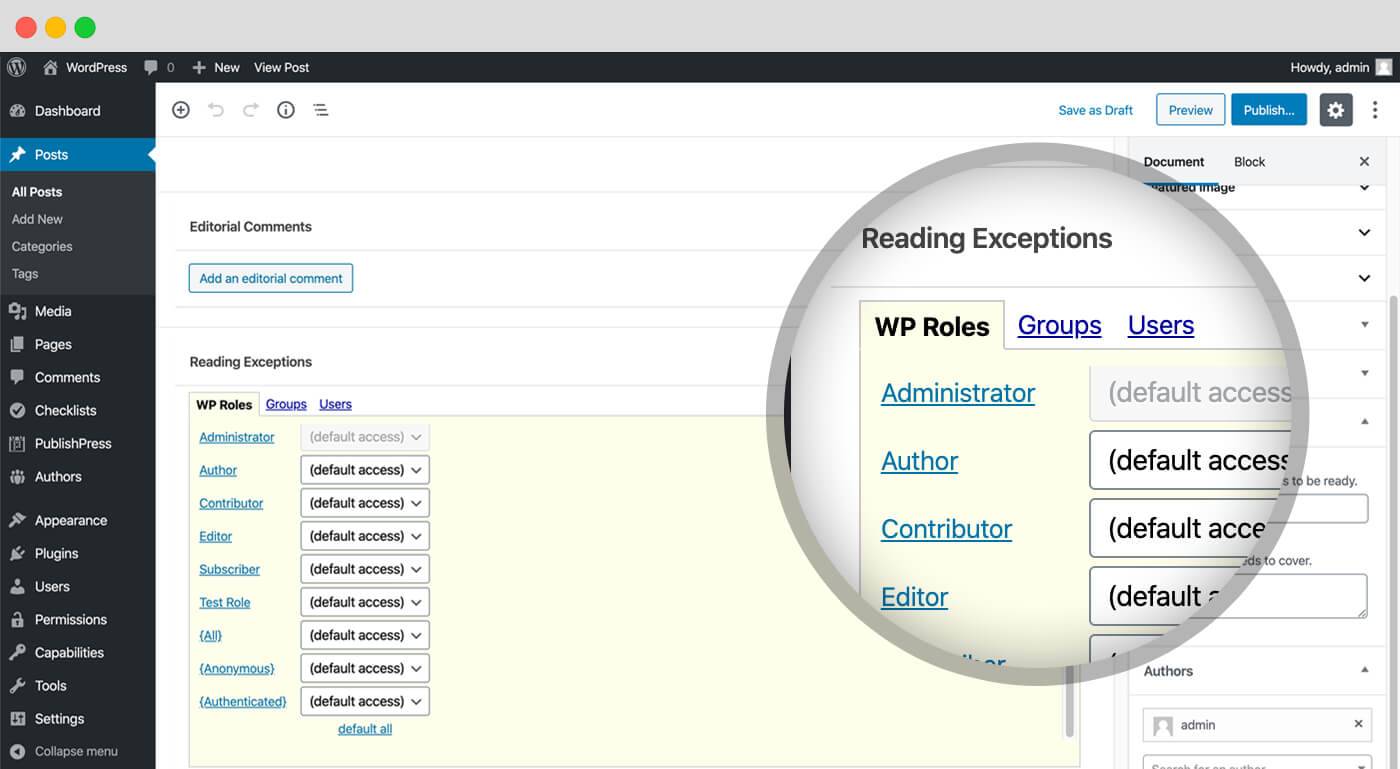 Add all your authors in WordPress