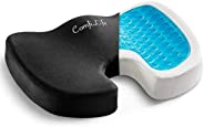 ComfiLife Gel Enhanced Seat Cushion – Non-Slip Orthopedic Gel & Memory Foam Coccyx Cushion for Tailbone Pa