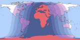 Map of 30 Aug 2156 eclipse viewability