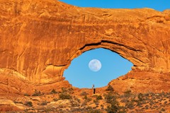 Full Moon in North Window