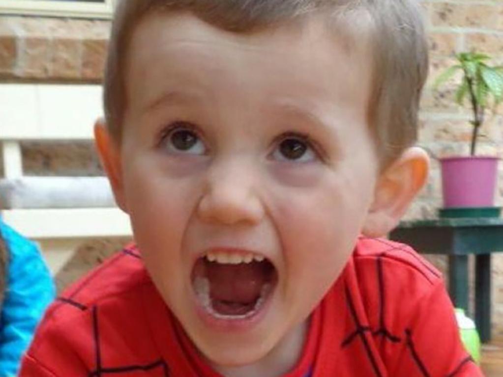 EMBARGO FOR TWAM 4 DEC 2021. New photo of Missing  boy William Tyrrell wearing  the actual Spiderman suit in which he disappeared in. Exhibit image released by the William tyrrell Inquest. Supplied