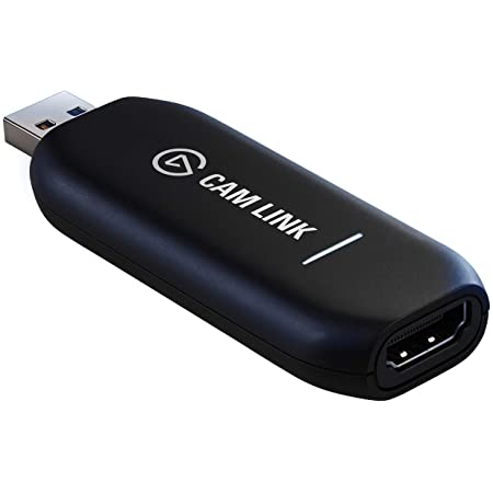 Elgato Cam Link 4K — Broadcast Live, Record via DSLR, Camcorder, or Action Cam, 1080p60 or 4K at 30 FPS, Compact HDMI Capture Device, USB 3.0