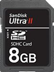 Sandisk offers 8GB SDHC