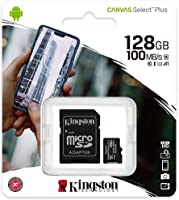 Kingston Canvas Select Plus Tarjeta microSD, SDCS2/128GB Class 10 con Adaptador SD