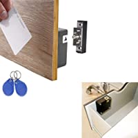 althiqah of Electronic Cabinet Lock Kit Set, Hidden DIY Lock for Wooden Cabinet Drawer Locker, RFID Card/Tag Entry with...