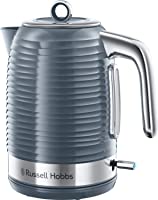 Russell Hobbs Inspire Grey Waterkoker (1.7L, 2400W, uitneembaar Kalkfilter, Waterniveau indicator) 24363-70