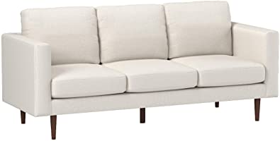 Amazon Brand – Rivet Revolve Modern Upholstered Sofa Couch, 80"W, Linen