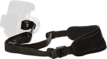 Amazon Basics Padded Camera Shoulder Sling Strap - 13.5 x 3.2 x .5 Inches, Black