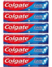 Colgate Cavity Protection Toothpaste with Fluoride -White 6 Ounce (Pack of 6)