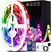 50ft Led Lights for Bedroom, Keepsmile APP Control Music Sync Color Changing Led Light Strips Led Strip Lights with...