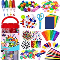 FunzBo Arts and Crafts Supplies for Kids - Craft Art Supply Kit for Toddlers Age 4 5 6 7 8 9 - All in One D.I.Y....