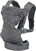 Infantino Flip Advanced 4-in-1 Carrier - Ergonomic, convertible, face-in and face-out front and back carry for newborns and older babies 8-32 lbs