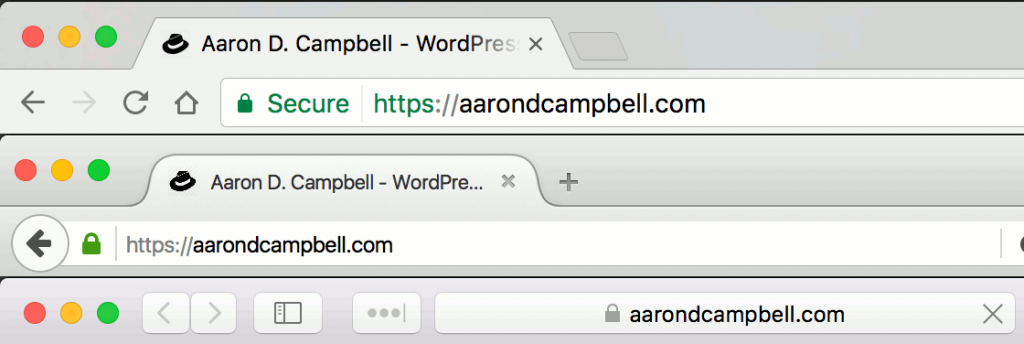 SSL Certificates add a visual cue to browser bars, reinforcing a user's security