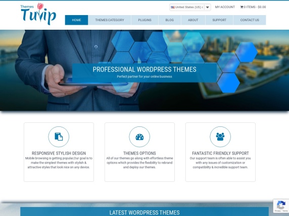 ThemesTulip homepage