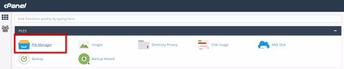 cPanel – File Manager