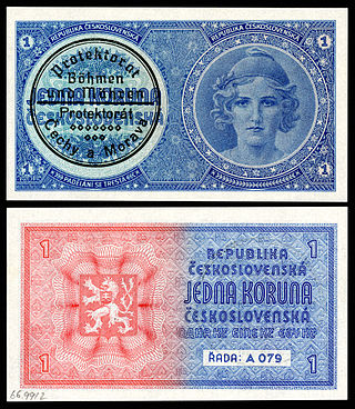 Protectorate of Bohemia and Moravia banknote
