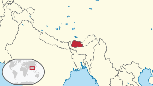 Bhutan in its region.svg