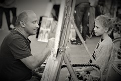 An artist in Paris.