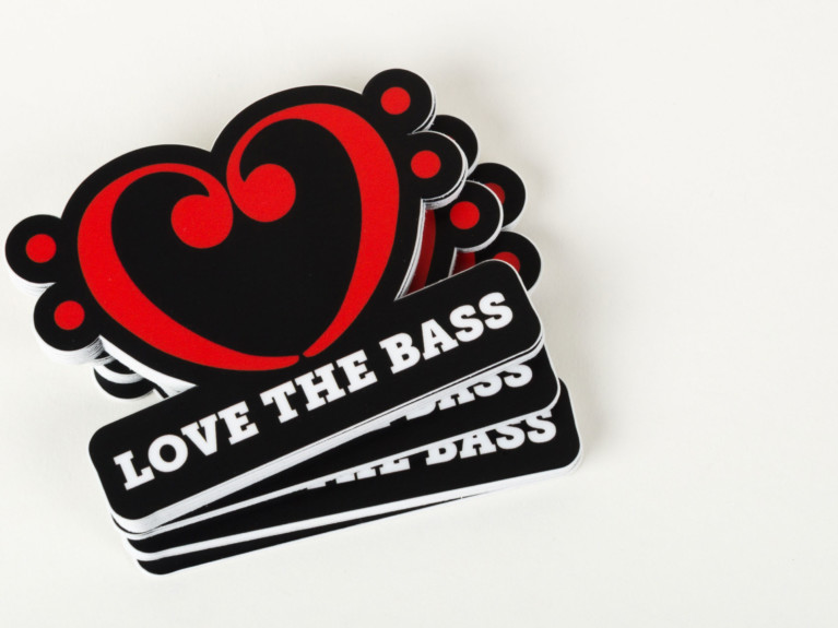 Love the Bass Stickers