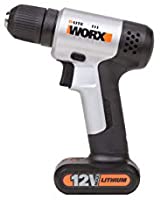 WORX 12V Cordless Drill Driver, Variable 2 Speed, 18 Piece Kit, Includes Carry Case WX104.2