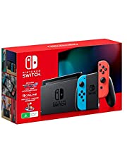 Nintendo Switch Console [Neon Blue/Red] with Mario Kart 8 Deluxe + Switch Online 3 Month Bundle