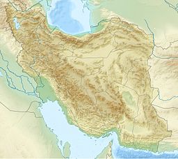 Marvdashts läge på karta över Iran.