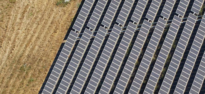 Array of solar panels