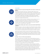 Modern Apps on VMware Cloud Foundation Solution Overview