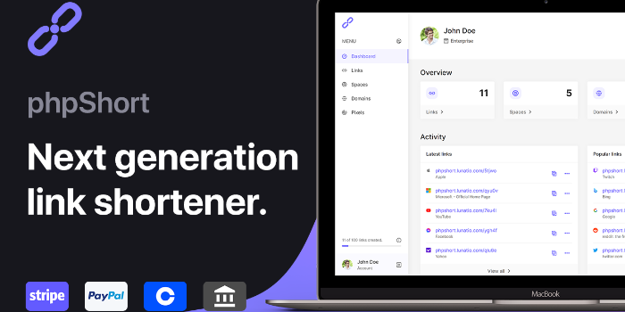 phpShort - URL Shortener Platform - Cover Image