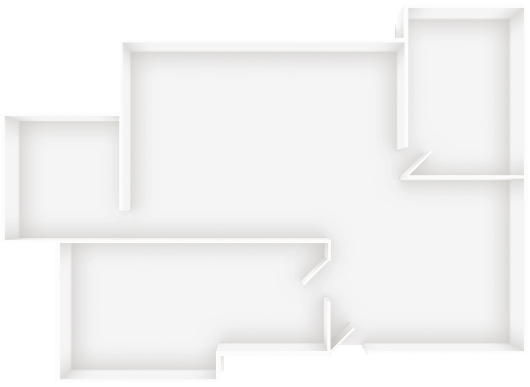 Floor plan of a home. Each room has a HomePod or HomePod mini. A Memoji character speaks. Individual speakers are highlighted.