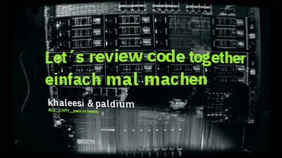 Lets review code together - einfach mal machen