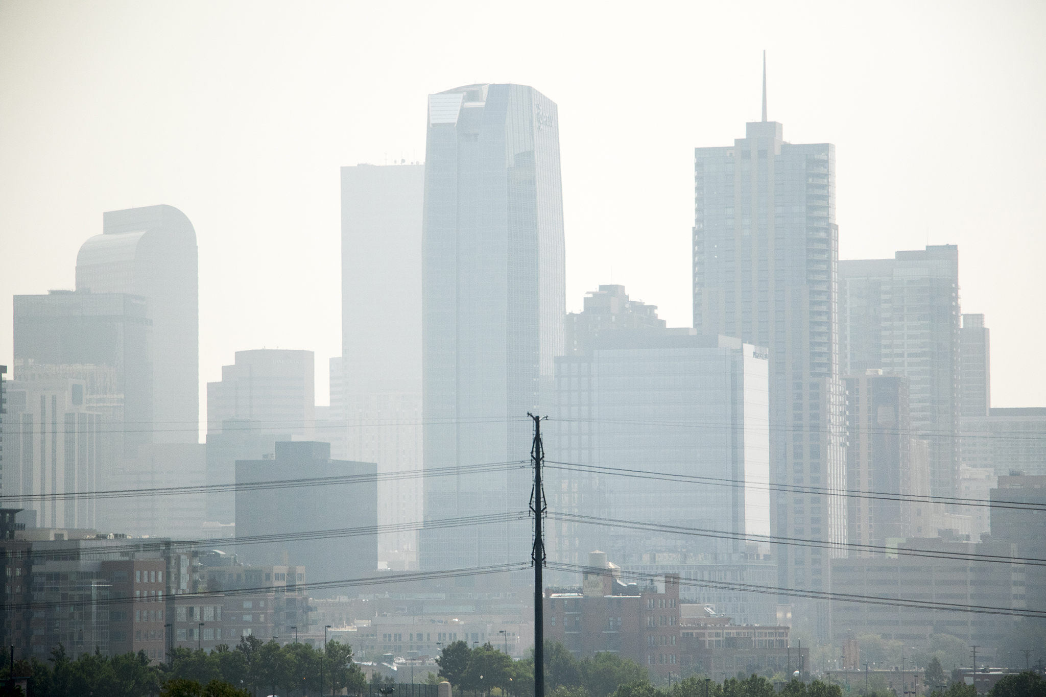 Denver&#039;s air quality is visibly not great on Aug. 20, 2018.