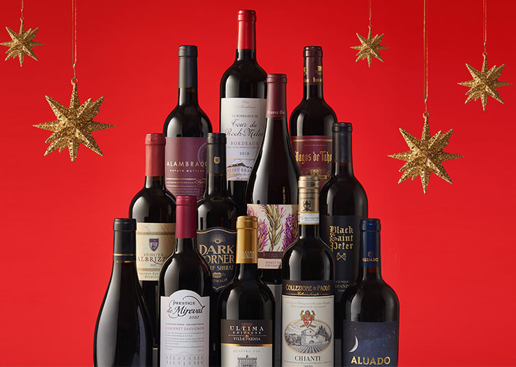 Top 12 Wines + 2 Bonus Bottles & Glasses for $69.99